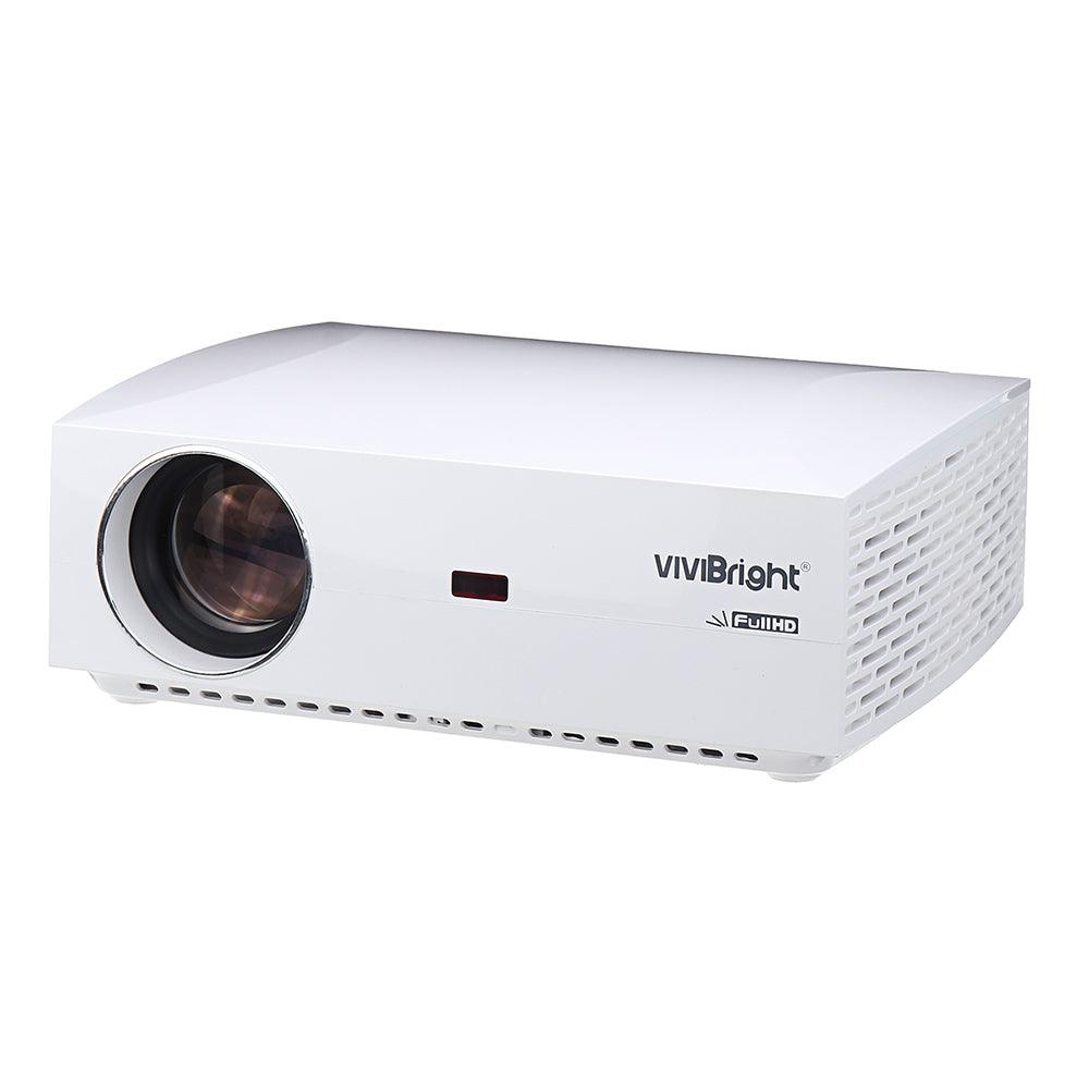 VIVIBRIGHT F30 LCD Projector 4200 Lumens Full HD 1920 x 1080P Support 3D Home Theater Video Projector-White - MRSLM