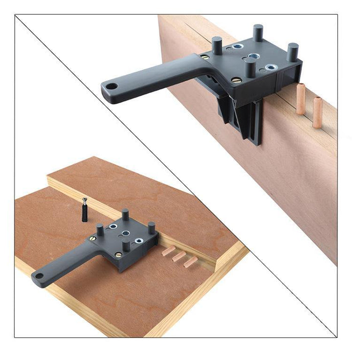 1/44pcs Dowelling Jig Set Drill Guide 6/8/10MM Sleeve Woodworking Doweling Tool - MRSLM