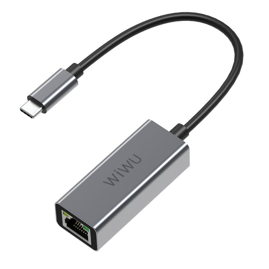 WIWU Alpha Type-C to RJ45 USB-C Hub 10/100/1000M Gigabit Network Cable Converter for MacBook Air Pro 2019 2020 - MRSLM