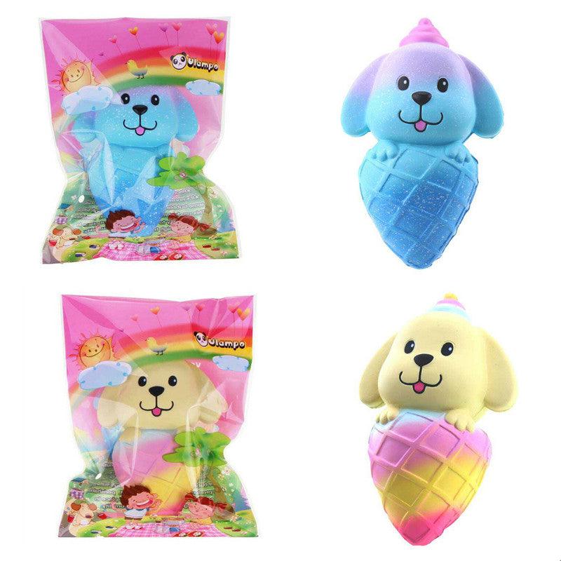 Vlampo Squishy Dog Puppy Ice Cream 16cm Jumbo Licensed Slow Rising With Packaging Collection Gift Soft Toy - MRSLM