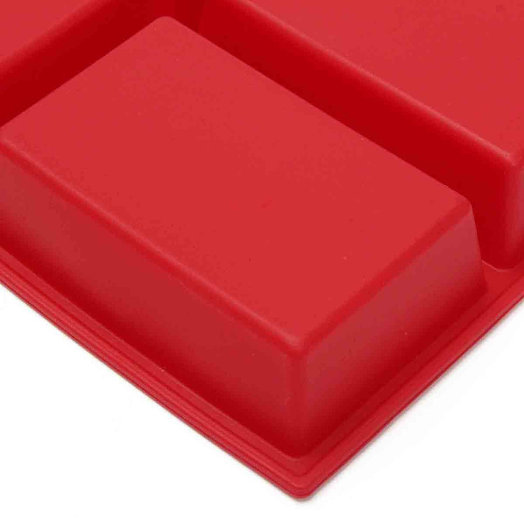 9 Cavity Rectangle Silicone Bread Cupcake Mould DIY Chocolate Soap Bakeware Tray - MRSLM