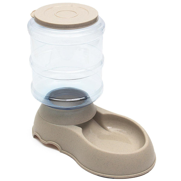 3.75L Portable Automatic Pet Dog Food Water Bottle Dispenser Dish Bowl Feeder - MRSLM