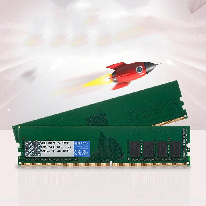 RuiChu DDR4 2400/2133 MHz 4GB RAM 240pin Memory Ram Memory Stick Memory Card for Desktop PC Computer - MRSLM