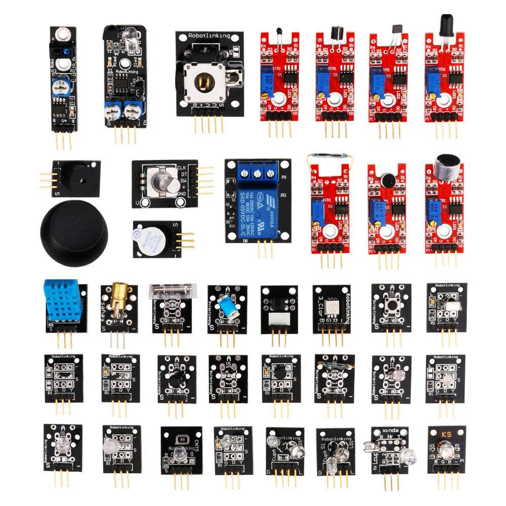Geekcreit 37 In 1 Sensor Module Board Set Starter Kits SENSOR KIT For Arduino Plastic Bag Package - MRSLM