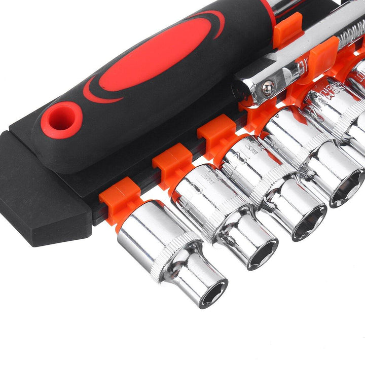 1/4" Drive Ratchet Socket Wrench Handle 24 Teeth Ratchet Quick-Release Spanner - MRSLM