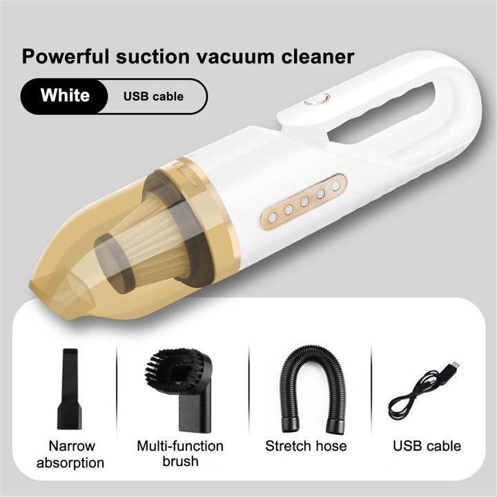 120W Cordless Handheld Vacuum Cleaner 8000Pa Powerful Suction Wet&Dry Lightweight for Home Car - MRSLM