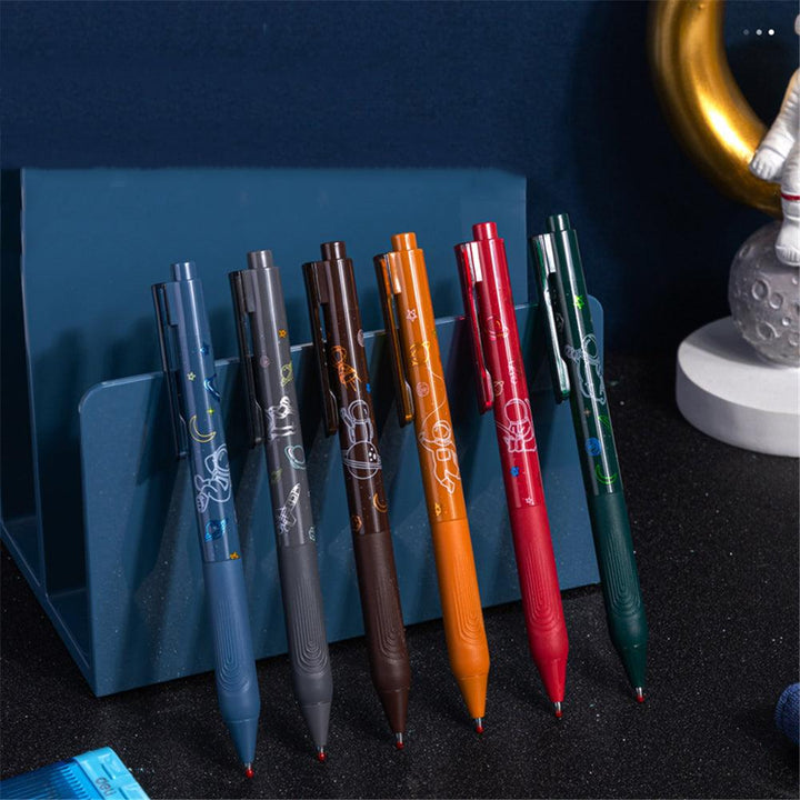 Deli A130 0.5mm Color Bullet Point Gel Pen Smooth Writing Press Ballpoint Pen Stationery Students Office Writing Supplies - MRSLM