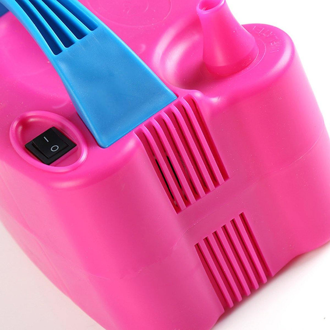 600W Portable Two Nozzle Color Air Blower Electric Balloon Inflator Pump - MRSLM