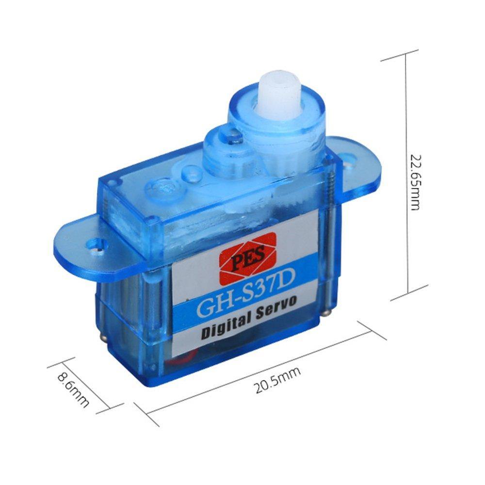 6PCS 3.7g Micro Digital Servo GH-S37D For RC Airplane Helicopter - MRSLM
