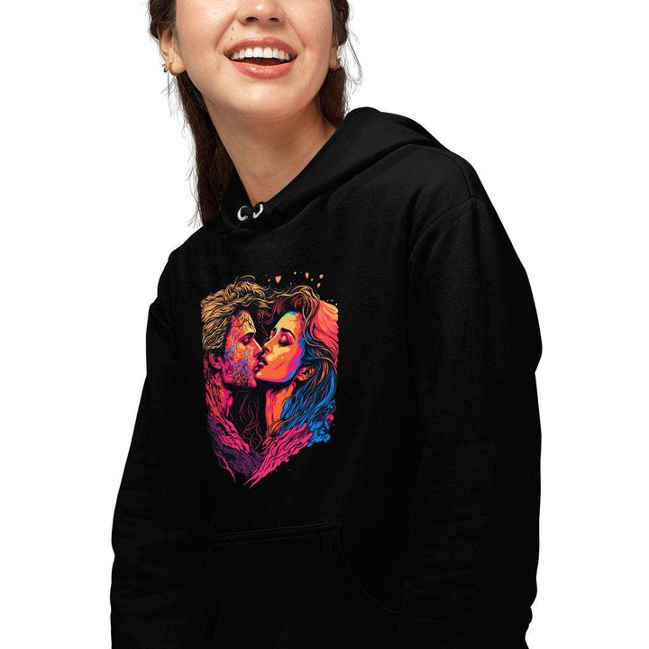 Passion Hooded Sweatshirt - Couple Print Hoodie - Unique Hoodie - MRSLM