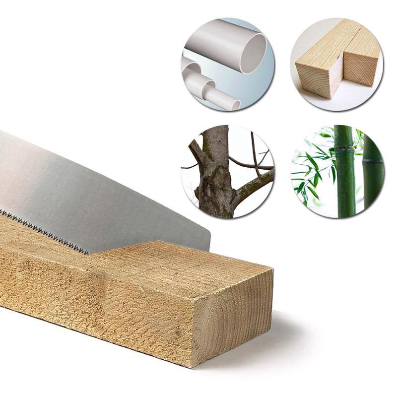 Hand Saw SK5 Saw 3-edge Teeth 65 HRC Wood Cutter For Tenon Wood Bamboo Plastic Cutting Woodworking Tools - MRSLM