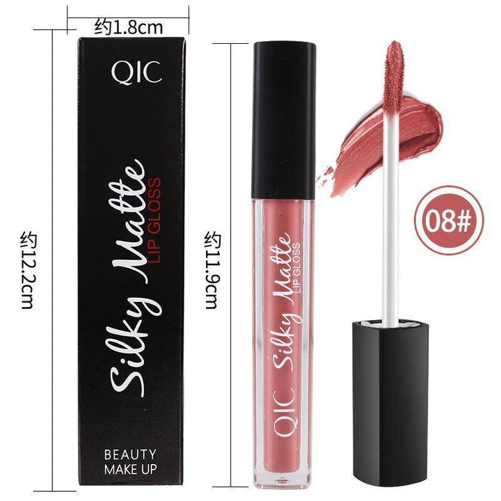 Matte Lip Gloss Lips Lipstick Long Lasting Liquid Cosmetics Exaggerated Makeup - MRSLM