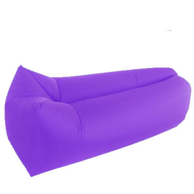 IPRee® Square-headed Air Inflatable Lazy Sofa 210D Oxford Portable Travel Lay Bed Lounger Max Load 200kg - MRSLM