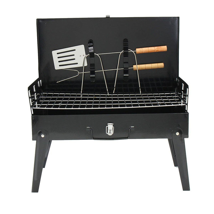 Portable Charcoal Grill 18" Steel Outdoor BBQ Cooker Tabletop Tailgate - MRSLM