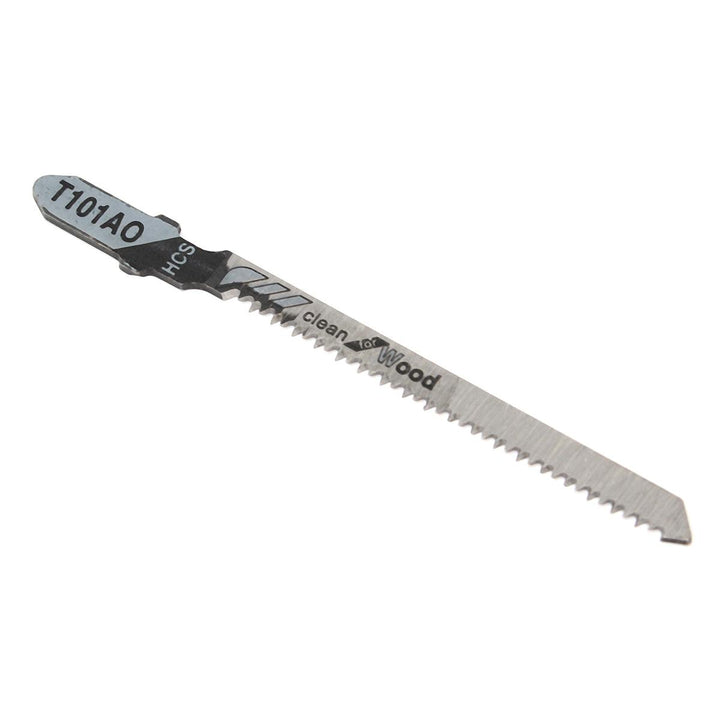 5pcs T101AO HCS T-Shank Jigsaw Blades Curve Cutting Tool For Wood Plastic - MRSLM