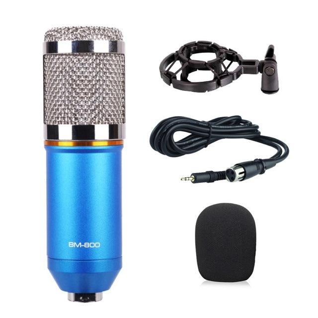 BM800 Professional Condenser Microphone Studio Broadcasting Singing Microphone Audio Recording Mic - MRSLM