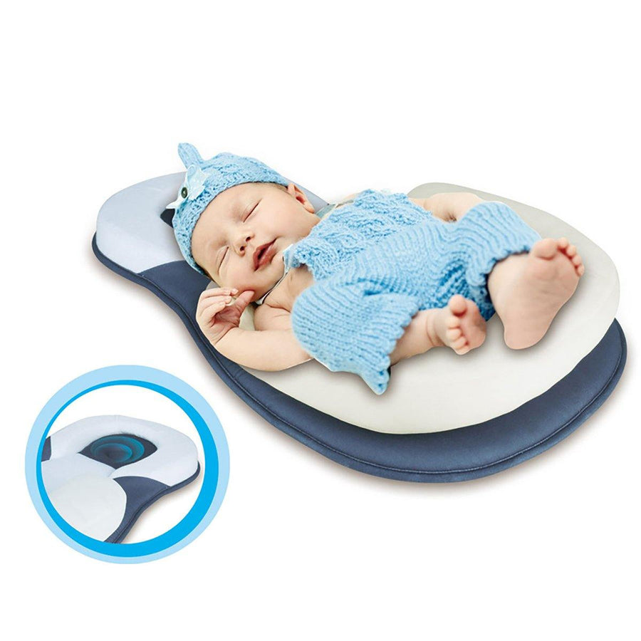 Pillow Newborn Baby Infant Sleep Prevent Flat Head Shape Anti Roll Pillow for Newborn Infant Pillow - MRSLM