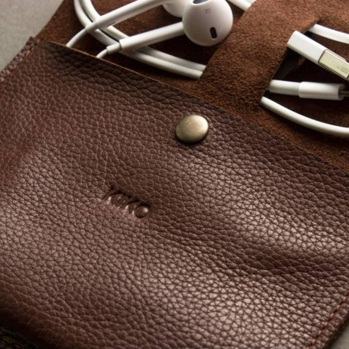 Brown Leather Cord Wrap - MRSLM