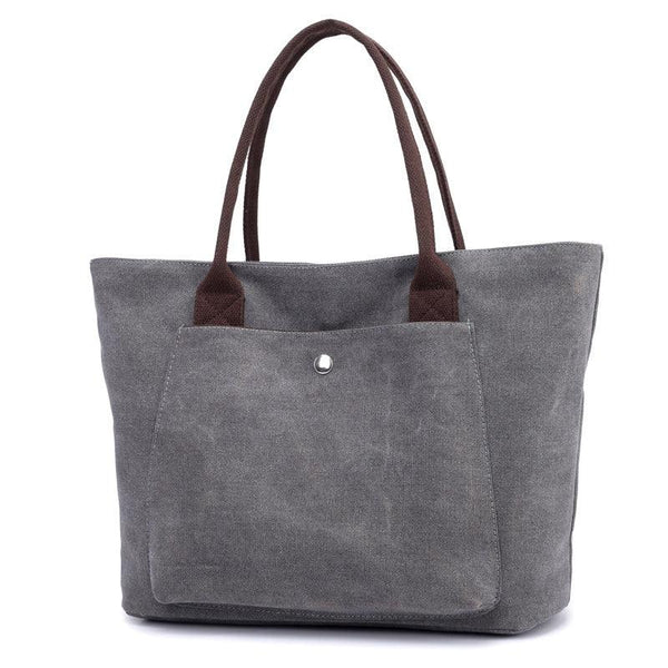 Women Canvas Large Capacity Handbag Leisure Shoulder Bag - MRSLM