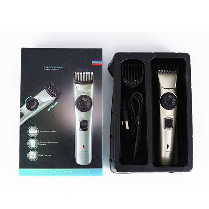 USB Rechargeable Electric Hair Clipper Trimmer Shaver Waterproof Adjustable Limit Comb - MRSLM