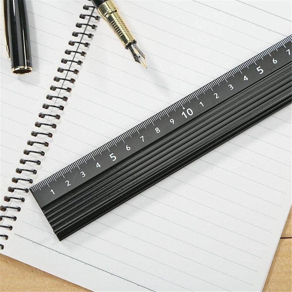 20/30/45cm Aluminum Alloy Protective Ruler Cutting Straight Scale Engineers Measuring Woodworking Cutting Tool - MRSLM