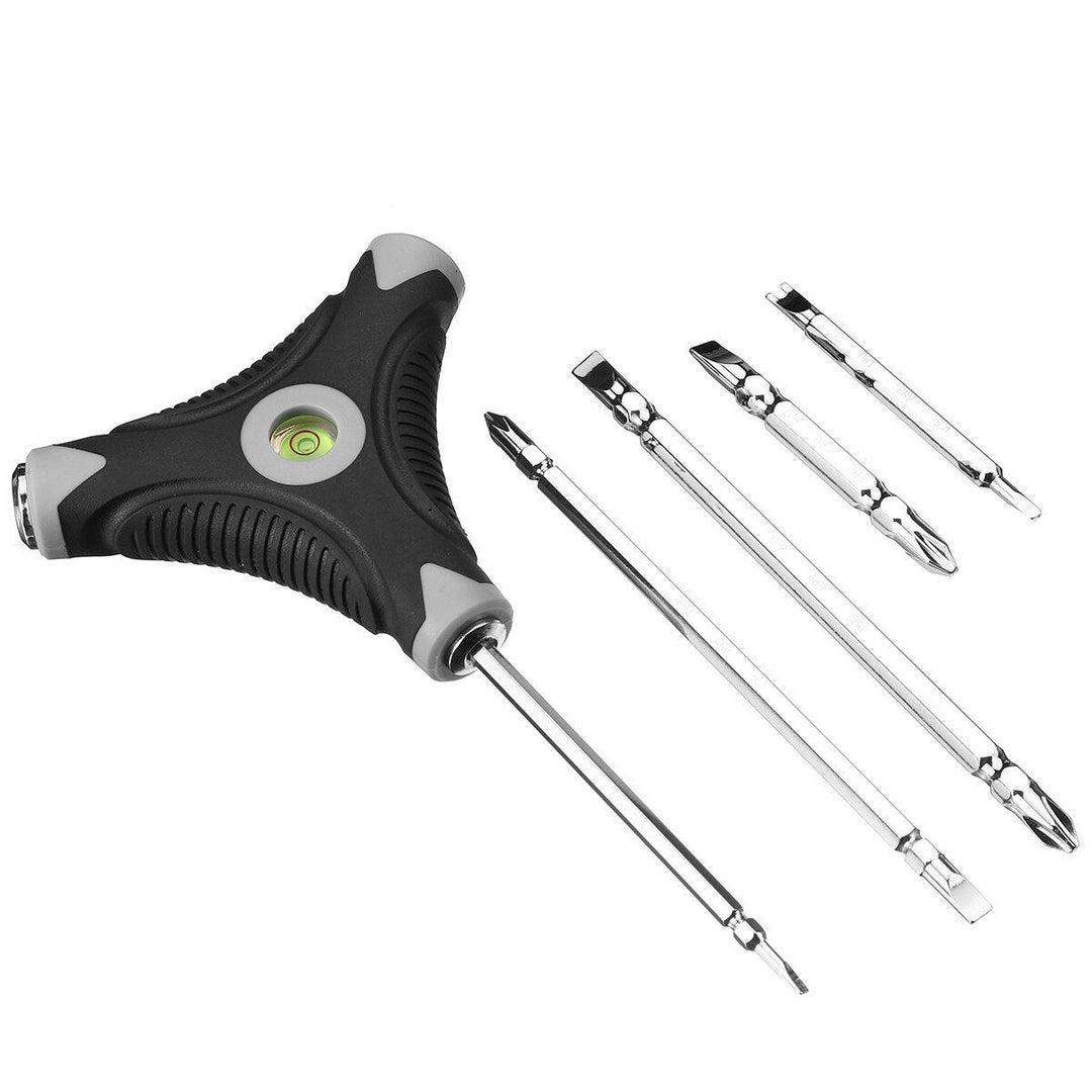 10 In 1 Household Precision Screwdriver Set With Spirit Level Strength Saving Structure Screw Driver Repairs Tool - MRSLM