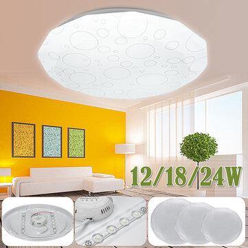 12/18/24W Round LED Ceiling Lights Living Room Bedroom Kitchen 6500K AC220V - MRSLM