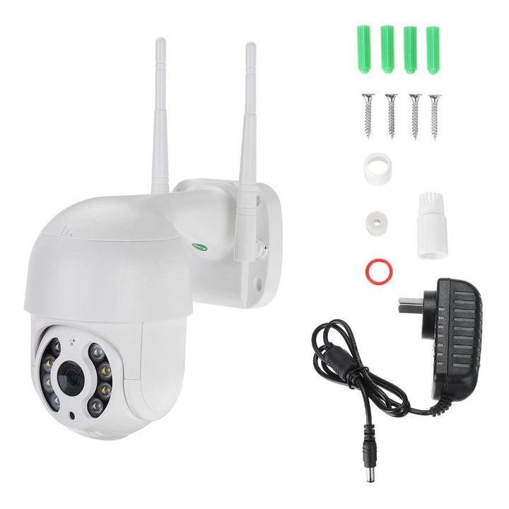 1080P HD IP CCTV Camera Waterproof Outdoor Night Vision WiFi PTZ Security Wireless IP NVR Camera - MRSLM