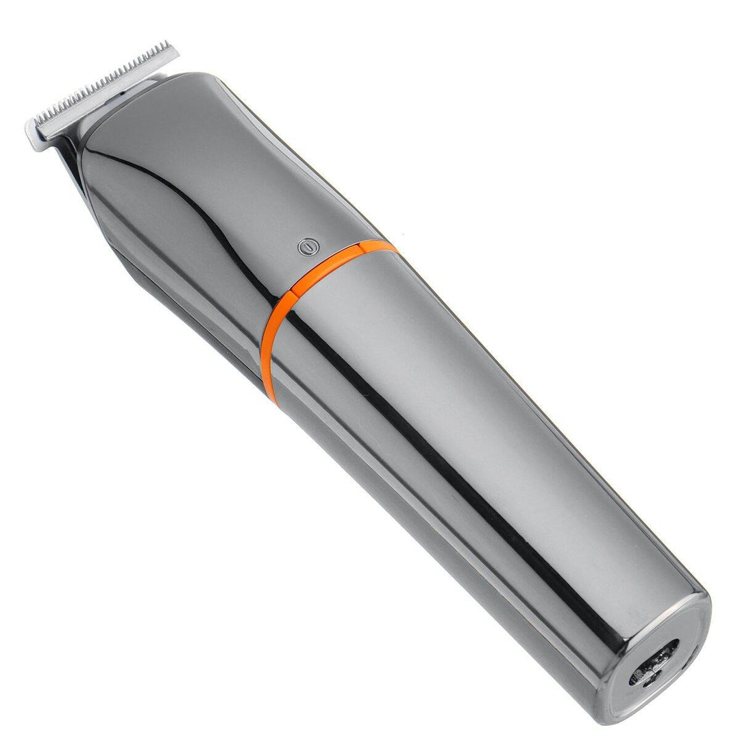 6 in 1 Cordless Display Electric Hair Clipper Beard Grooming Kit Waterproof USB Rechargeable Hair Razor - MRSLM