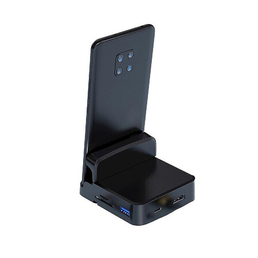 Biaze R42 Type-C Mobile Phone Dock to USB HD Memory Card Display Splitter Office Base for Huawei Glory Android Phones - MRSLM