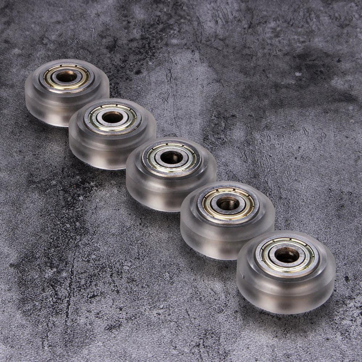 5pcs Transparent Pulley Wheel with 625zz Double Bearing for V aslot 3D Printer - MRSLM