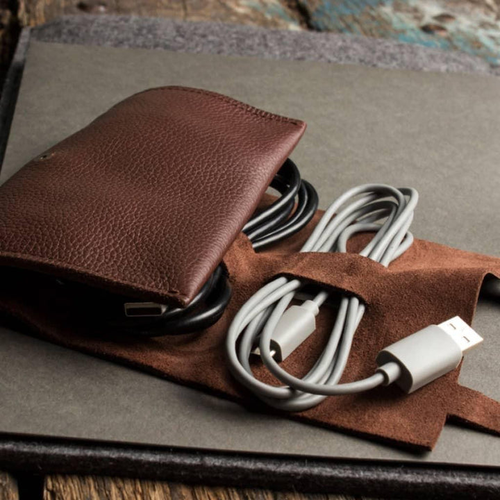 Brown Leather Cord Wrap - MRSLM