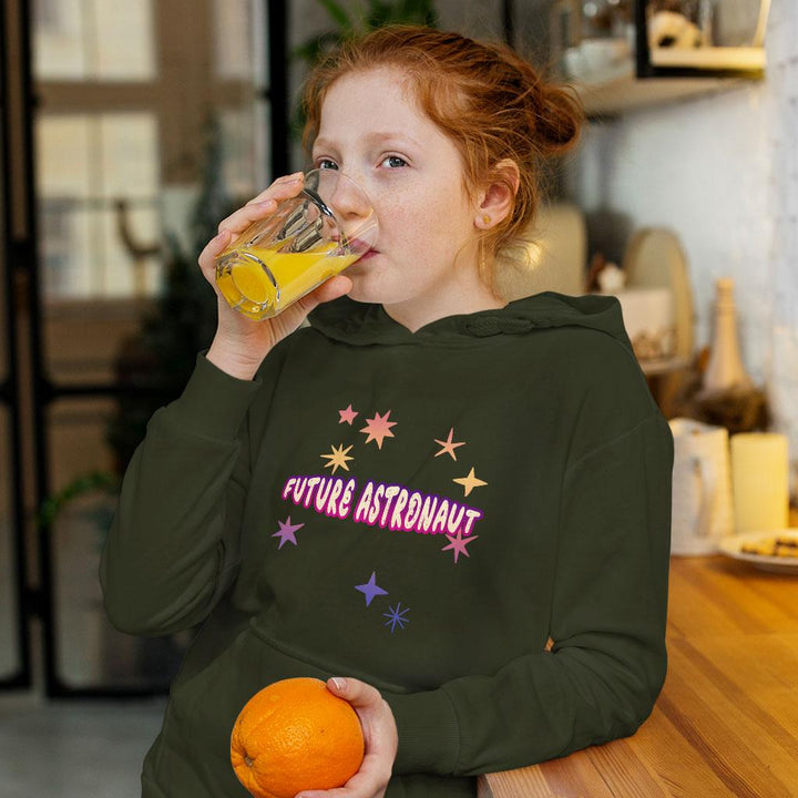 Future Astronaut Kids' Sponge Fleece Hoodie - Illustration Kids' Hoodie - Themed Hoodie for Kids - MRSLM
