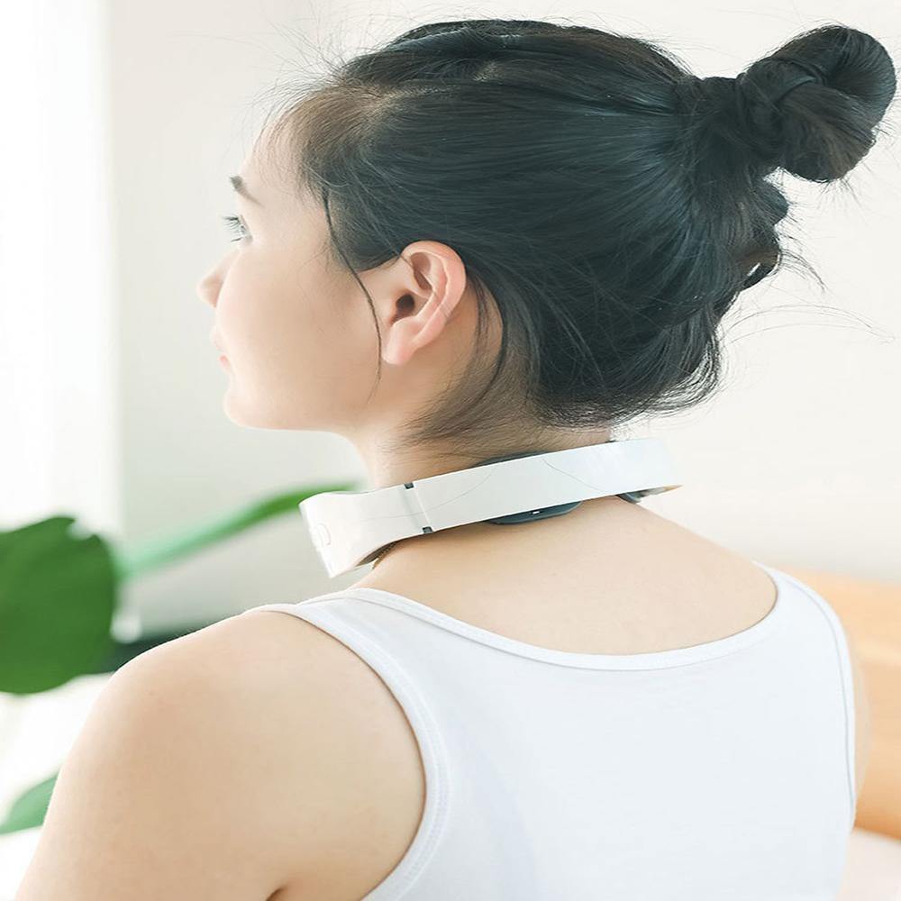 USB Electric Neck Massage Shoulder Spine Massage Instrument Multi-functional Cervical Massage Intelligent Hot Compress Vibration for Relieve Cervical Vertebra - MRSLM