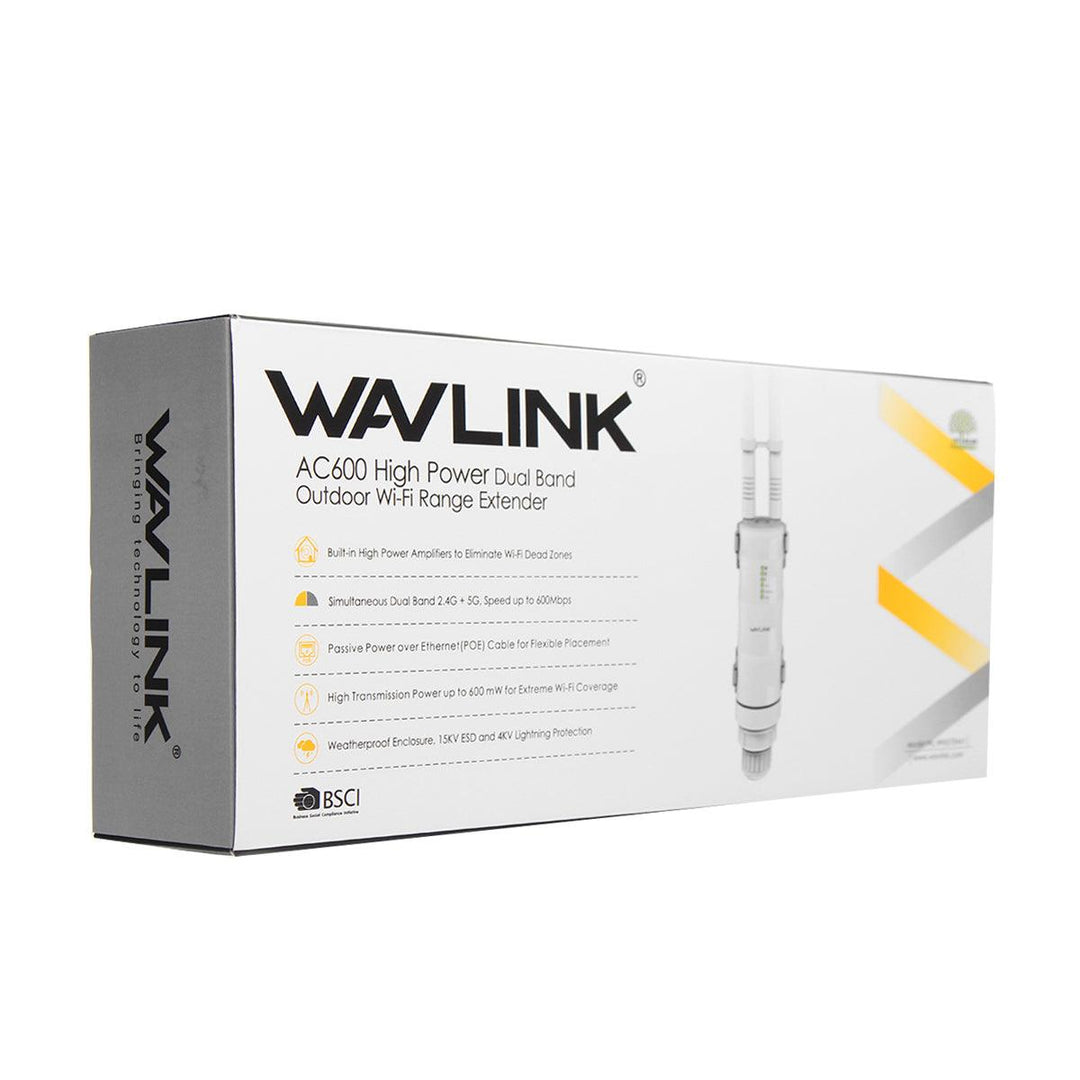 Wavlink AC600 2.4G/5G High Power Outdoor Waterproof WIFI Router/AP Repeater 2 Antennas - MRSLM