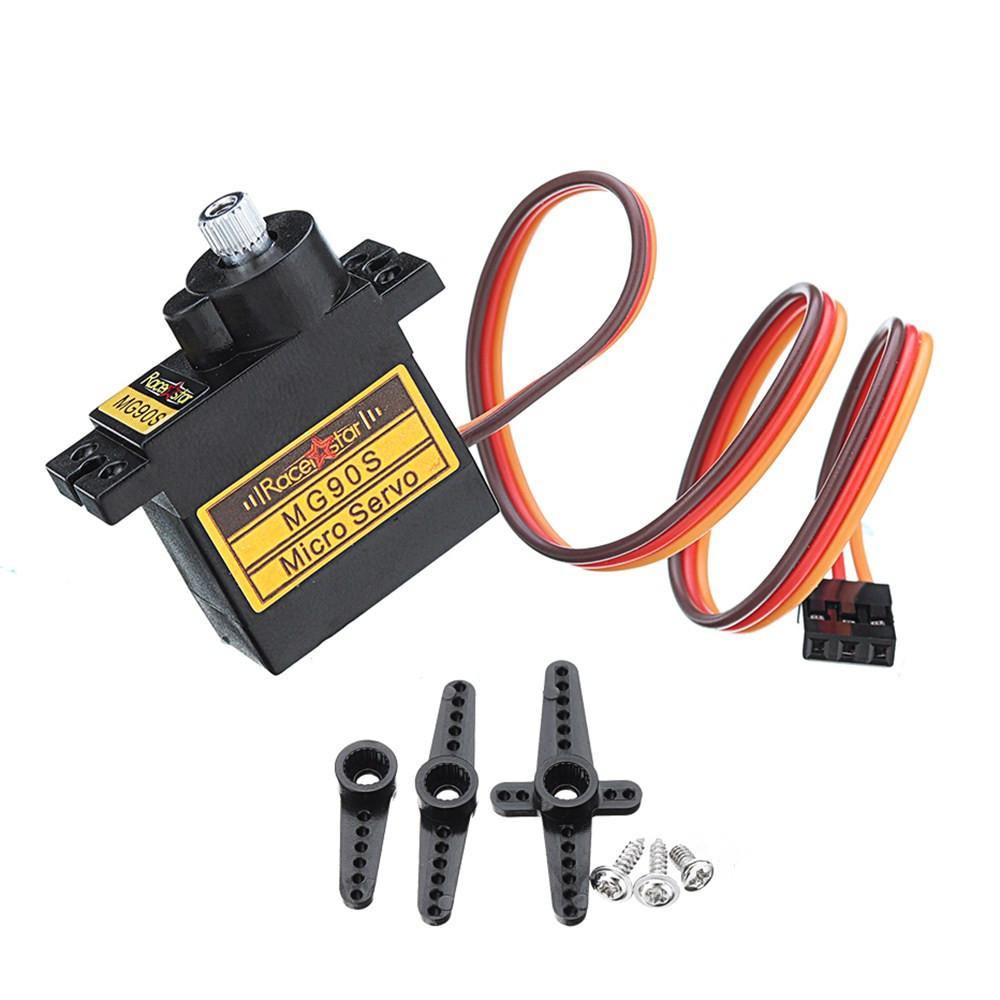Racerstar MG90S 9g Micro Metal Gear Analog Servo For 450 RC Helicopter RC Car Boat Robot - MRSLM