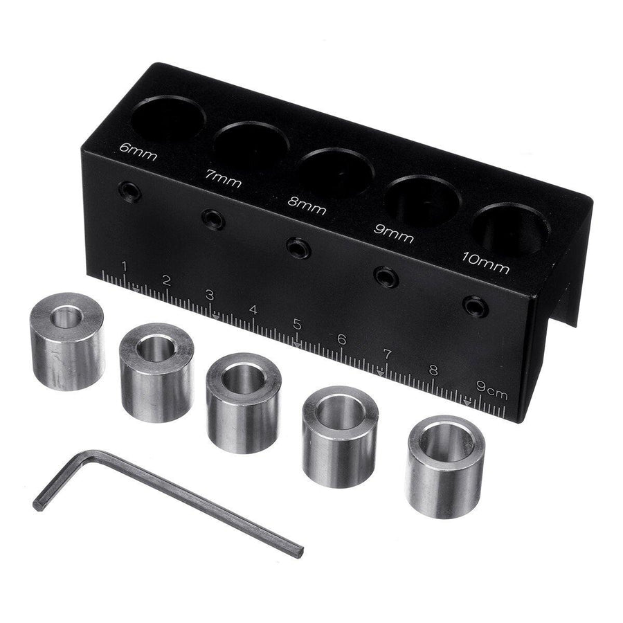 90 Degree Pocket Hole Jig System Kit Aluminum Alloy Oblique Hole Positioning Locator Drill Guide Woodworking Tool - MRSLM