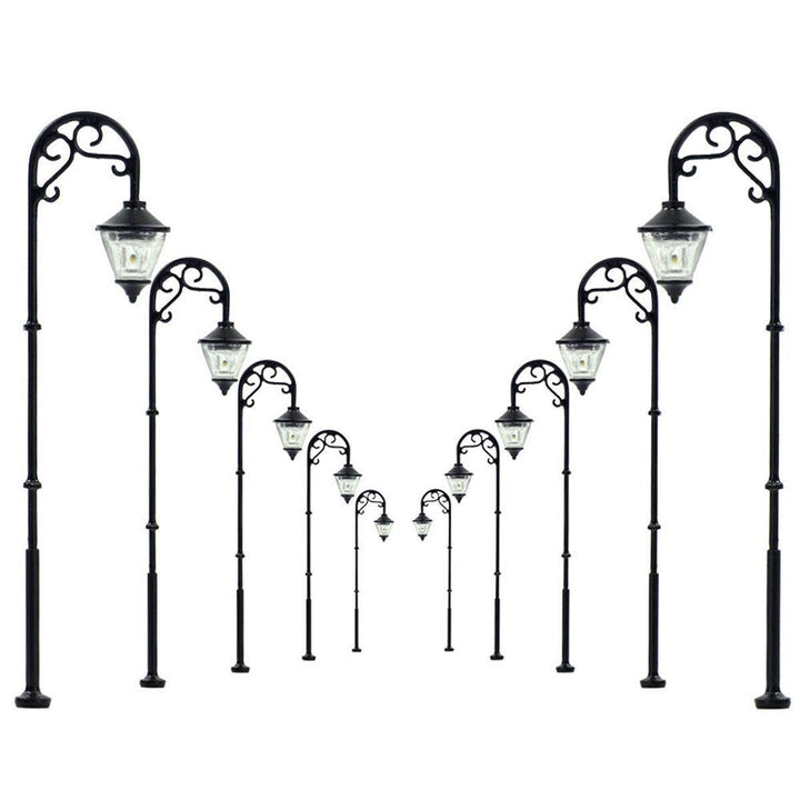 5Pcs Scale 1:87 Model Railway Lamppost Lamps LED Street Garden Train Light - MRSLM