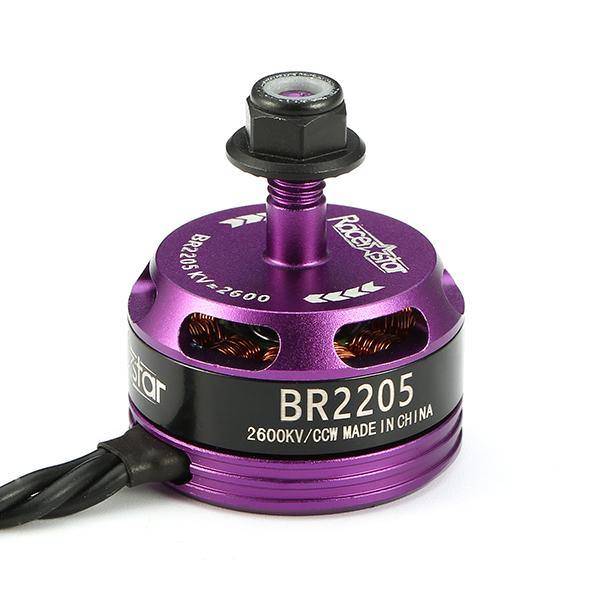 Racerstar Racing Edition 2205 BR2205 2600KV 2-4S Brushless Motor Purple For 220 250 280 RC Drone FPV Racing - MRSLM
