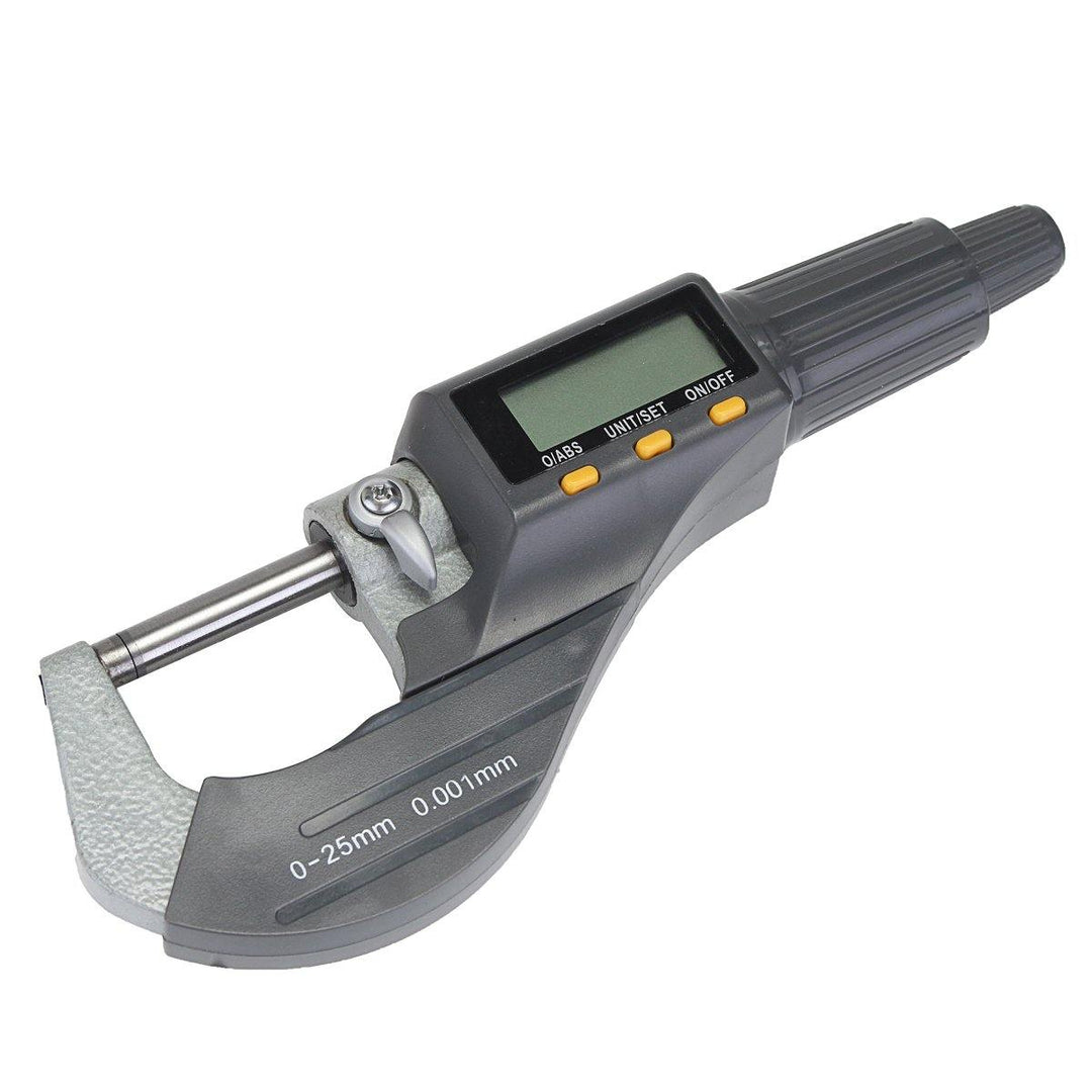 LCD Electronic Digimatic Micrometer Professional 0-25mm Outside 0-1inch/0.00005inch - MRSLM