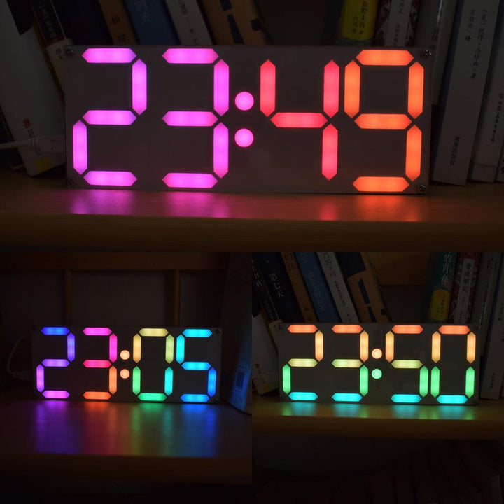 Geekcreit® Large Size Rainbow Color Digital Tube DS3231 Clock DIY Kit - MRSLM