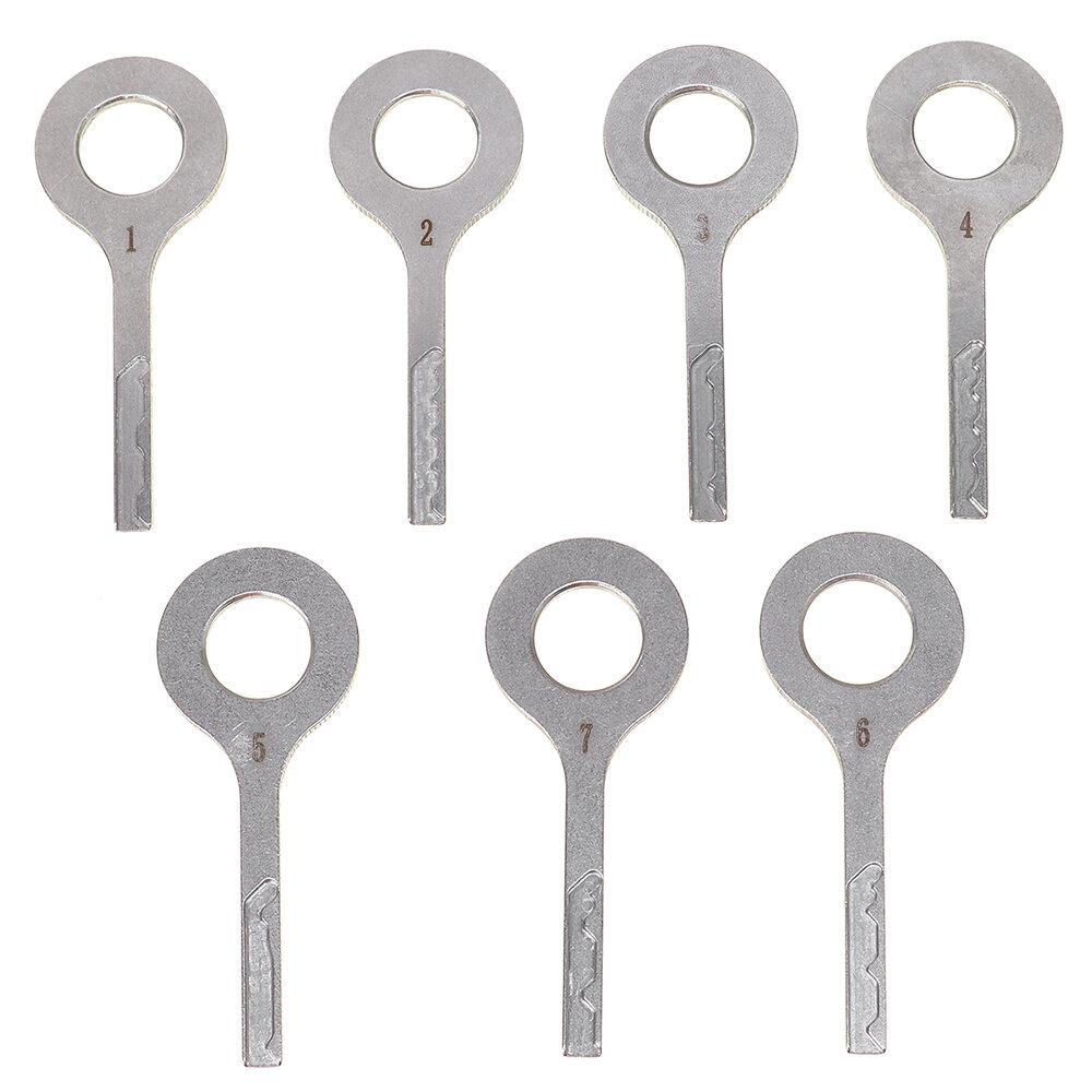 7-piece Set of Disassembly and Assembly Key Tool Disassembly and Prizing Tool Locksmith's Special Unlocking Tool - MRSLM