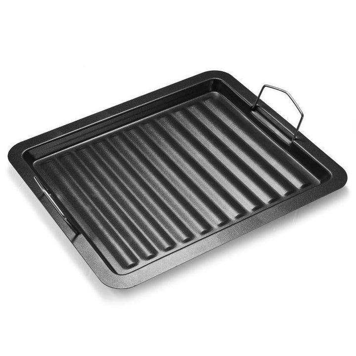Non-stick Barbecue Frying Grill Pan Outdoor BBQ Skillet Cooking Pancake Plate - MRSLM