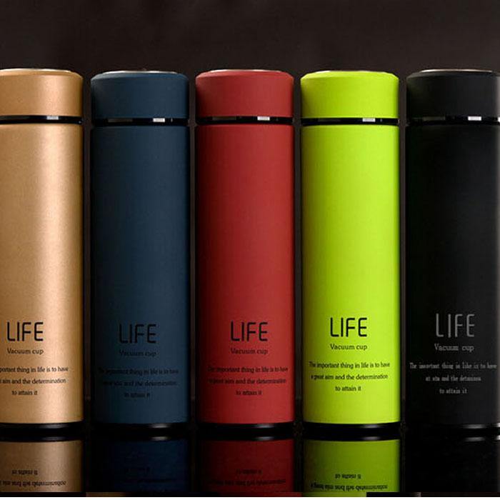 500ml Fashional Stainless Steel Travel Mug Thermos Vacuum Flask Cup Bottle Gift - MRSLM
