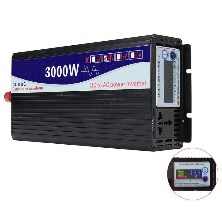 Intelligent Screen Pure Sine Wave Power Inverter 12V/24V To 240V 3000W/4000W/5000W/6000W Converter - MRSLM