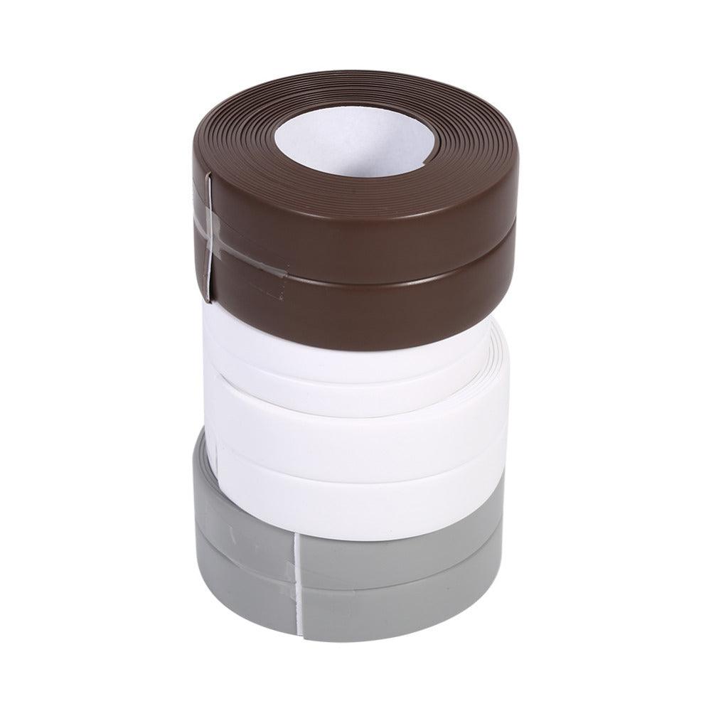 Honana 3.8mm Kitchen Bathroom Self Adhesive Wall Seal Ring Tape Waterproof Tape Mold Proof Edge Trim Tape Accessory - MRSLM