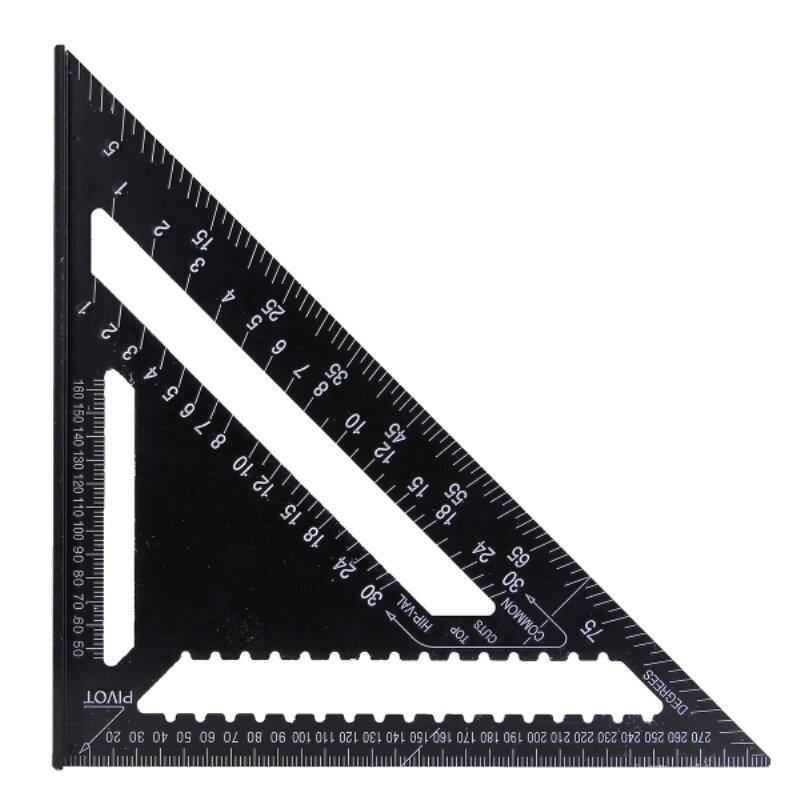Raitool AR01 43X30X30cm Metric Aluminum Alloy Triangle Ruler Black Triangular Ruler - MRSLM