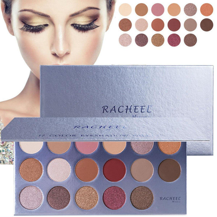 17 Colors Eye Shadow Palette Cosmetic Makeup Shimmer Matte Eyeshadow Palette Beauty Set - MRSLM