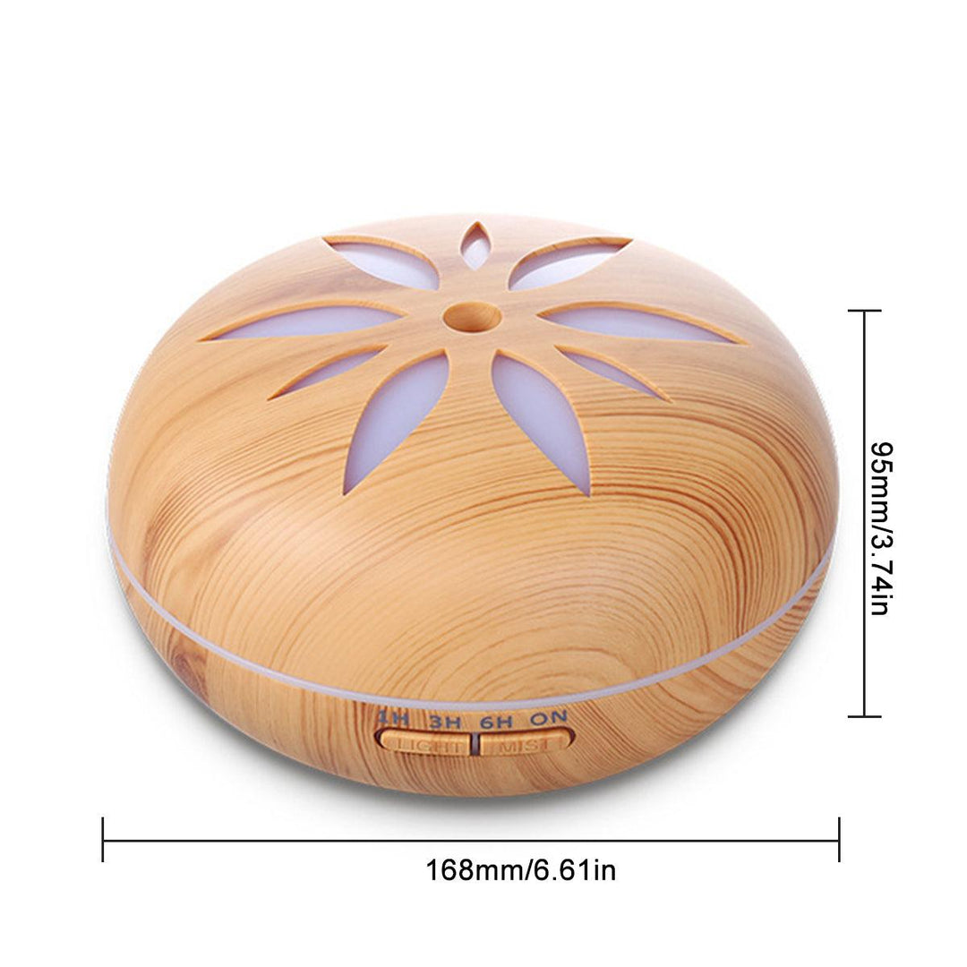 550ml Ultrasonic Air Humidifier Mini LED Aroma Diffuser Air Aromatherapy Purifier Essential Oil for Home Office - MRSLM