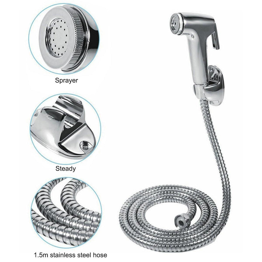 3Pcs Portable Bidet Shower Enema Water Nozzle 3 Styles Head Douche Colon Vaginal Health Clean Kit - MRSLM